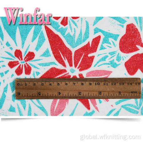 China Printed 2 Sides Brushed Jersey Knit Recycled Fabric Supplier